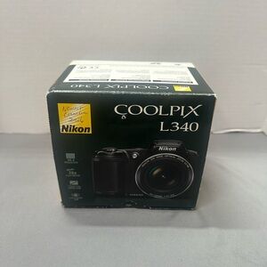 Nikon COOLPIX L340 20.2 MP Digital Camera - Black Works Great Tested